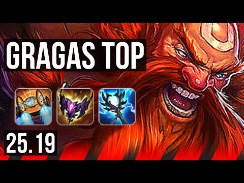 GRAGAS vs RIVEN (TOP) | 19/2/15, 10 solo kills, 54k DMG, Legendary | EUW Diamond | 25.19