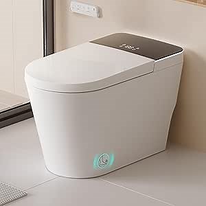 Smart Toilet with Bidet Built in, ADA Height Toilet bidet, tankless Toilets and Bidets with Heated Seat, LED Display