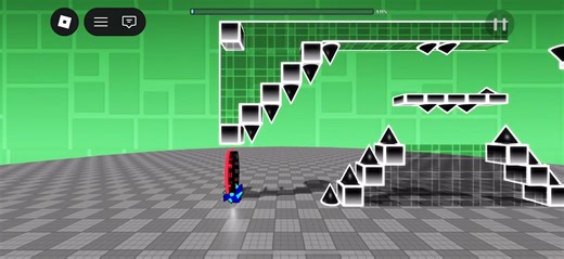 Beating the nightmare in roblox?!? #geometrydash #roblox #fyp #foryou #foryoupage