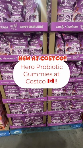 New!!! Hero Probiotic Gummies now available in this pack with 2 flavours! Comment below if you will try them out!! 📍NW Vaughan #Costco #CostcoCanada #CostcoFinds