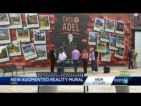 Interactive mural in Adel encourages viewers to virtually become a part of the art