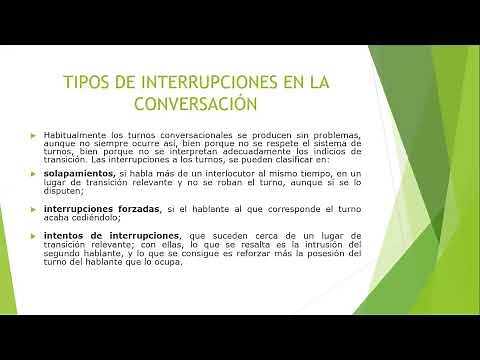 los turnos de habla en la conversación