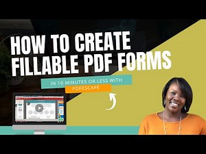 How to Create a Fillable PDF Form in LESS than 10 Minutes