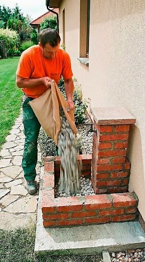 DIY Brick Garden Faucet Pillar 🌿 Backyard Upgrade Tutorial