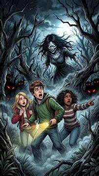 The Haunted Forest Ghost 👻 | 3 Friends Entered... None Returned! 😱 #shorts