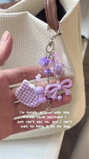Handmade Butterfly Bow Keychain from Korean Style