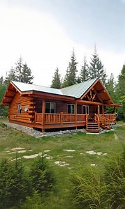 49K views · 794 reactions | Yes, it’s real — a beautiful, fully equipped log home for just $40K! | Log Cabin | Facebook