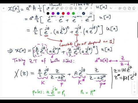 [Lec 23] Inverse z-transform with Complex Poles