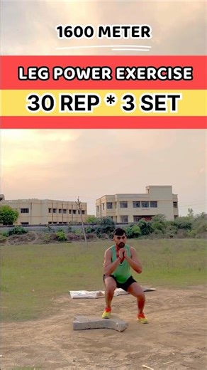 1600 Meter Running 🏃| Leg Power Badhane Ki Best Exercise | 30 Reps * 3 Sets | GOLU TOMAR VLOG