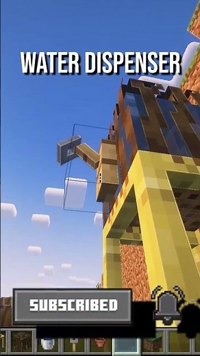 Water Dispenser Tutorial #minecraft #minecraftguide #minecraftshorts #minecrafttutorial #redstone