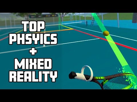 VR Tennis Simulation with REALISTIC PHYSICS & Mixed Reality Option | Court Time Tennis