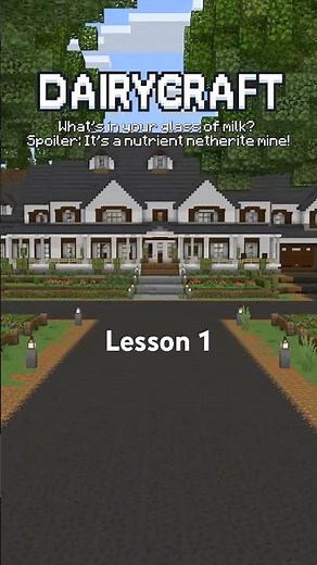 Dairycraft, lesson one in Minecraft: Education Edition 2025