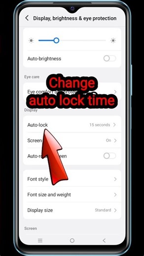 How to Change Auto Screen Lock Time on Android #shorts