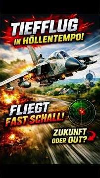 Extremer Tiefflug mit dem Panavia Tornado – Geschwindigkeit & Präzision pur!#Tornado #MilitärJet