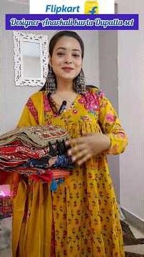 Designer Anarkali kurta Dupatta set #trendingshorts #shortvideo #flipkart