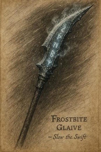 D&D Magic Weapon: Frostbite Glaive ❄️