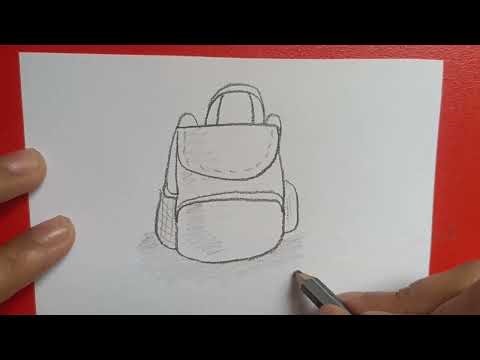 How To Draw A Backpack Step By Step 🎒