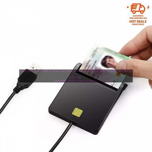 32760725113 Zoweetek 12026 1 USB ID Smart Card Reader PC SC USB CCID EMV ISO7816 f