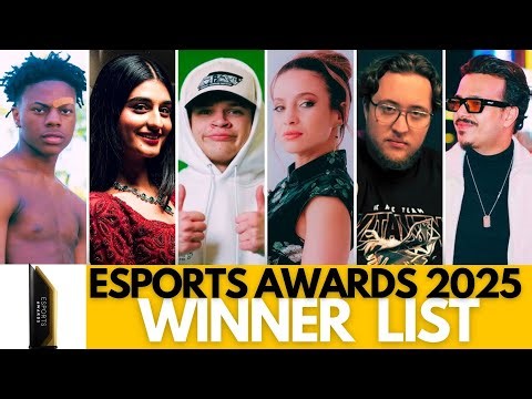 Esports Awards 2025 | Complete Winner List