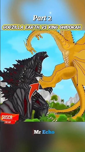 Godzilla Earth vs King Ghidorah Part 2 #godzilla #youtubeshorts #monsterverse