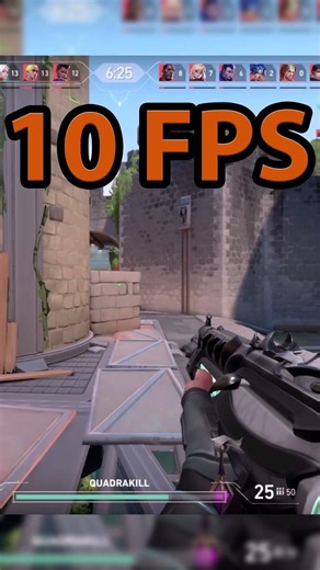 5FPS VS 10FPS VS 15FPS VS 30FPS VS 60FPS | Valorant #valorant #fps