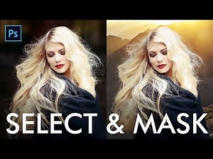 How to Extract Hair with Select and Mask in Photoshop - Urdu / Hindi
