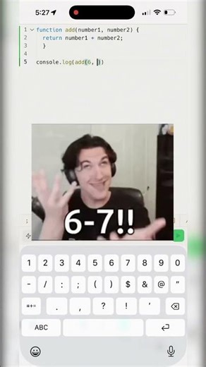 Adding Numbers Together In JavaScript #coding #programming #javascript #replit