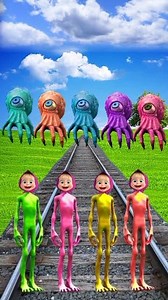 282K views · 1.5K reactions | equal dame tu cosita alien 4 same colors red and blue rail dance vs train driver tom #vfx #funny #edit #viral | High Koncept media | Facebook