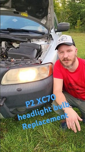 2006 P2 Volvo XC70 headlight bulb replacement! #shorts #volvo #xc70 #headlight #diy