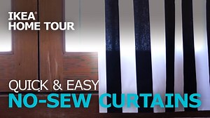 99K views · 900 reactions | Quick & easy no-sew curtains from the IKEA Home Tour Squad! | IKEA | Facebook