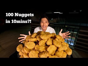 100 Chicken Nuggets in 10 Minutes Challenge! | Plus Bonus Q&A Video!