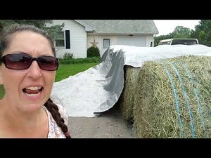 Round bale wrapper for long term storage