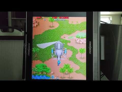 Capcom Commando 1985 Arcade: Actual Hardware Gameplay