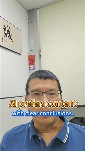 Content with clear conclusions gets picked up more by AI. #aiseo#aitips#chatgpt#contentstrategy#seo