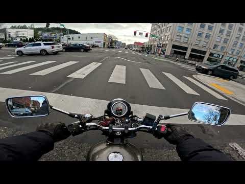 Suzuki TU250x relaxing Commute! Super Rainy But quiet still | GoPro 13 - Bellingham WA
