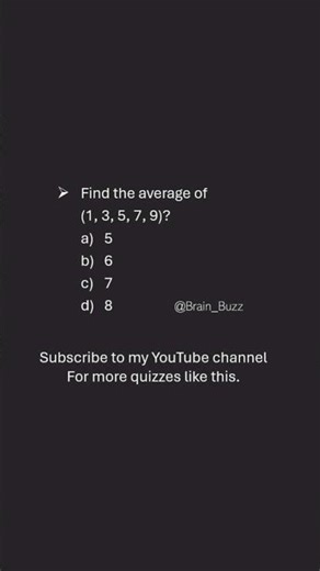#dailyquestions #brainlearning #quiztime #mindbendingquiz #learnwithme #brainbuzz #mathematics