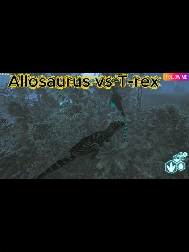 Allosaurus vs T-Rex Battle in Evrima Game