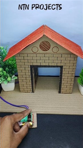 Remote Control Automatic Door System ⚡🔥#schoolproject #scienceexperiment #experimnent #diy