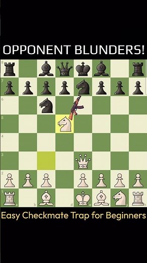 99% Beginners Fall for This Easy Chess Trap #chess #checkmate #shortsfeed