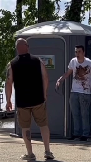 AaronHively on Instagram: "Exploding Porta Potty Prank! 💥 🚽 💩 #prank #poopprank #portapotty #funny #funnyvideos"