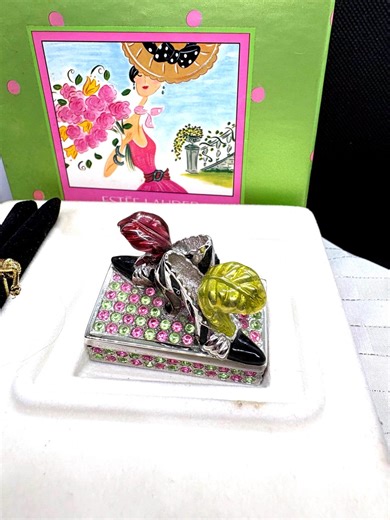Estee Lauder Party Shoes Solid Perfume Compact: Collectible Crystal Case - Etsy