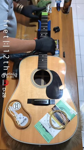 |:| Martin & Co : D-28 D'Addario : EZ920 12|54 #fret12th #guitar #guitarrepair #martinguitar #acousticguitar #guitarsetup #musicshop #กีตาร์ #กีตาร์โปร่ง #martinandco 📱 line : fret12th 🇹🇭 fret|:|12th music shop & more