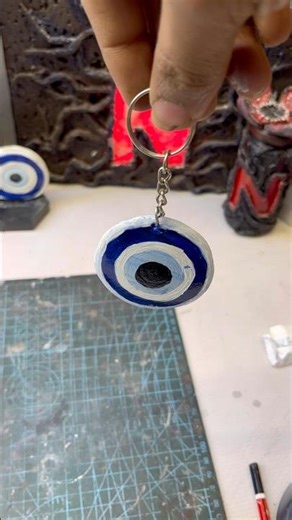 DIY Evil Eye Keychain from Scratch! 🧿