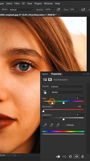 How to Change Eye Color in Photoshop [For Beginners] #shorts #photoshopshorts