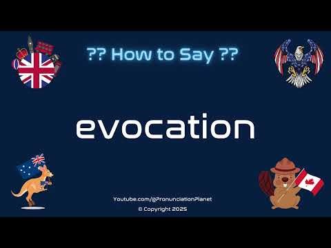 🎨✨ How to Pronounce evocation? (CORRECTLY) | Pronunciation Planet