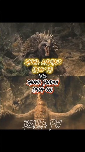 Showa Anguirus (1968-74) vs Showa Rodan (1964-68) #anguirus #rodan