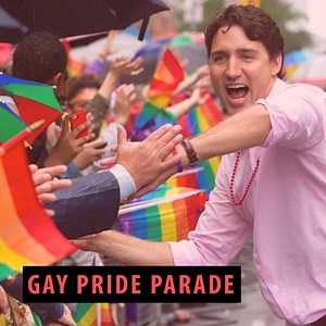 210K views · 2.8K reactions | Via ➜ It Matters #In2minutes #Pride Canada's Prime Minister, Justin Trudeau set an example for world leaders by marching a gay pride parade. | The Logical Indian | Facebook