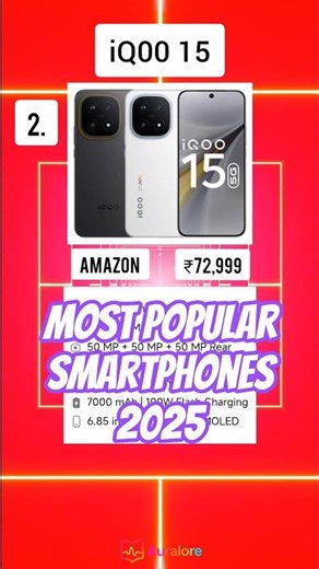 MOST POPULAR SMARTPHONES 📱| 2025 😱 #smartphone #2025 #android