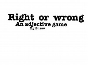 This game is to help kids with adjectives in writing / fundations for all English