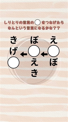 【しりとり穴埋め88】#脳トレ#高齢者#頭の体操#認知症予防#しりとり#間違い探し#クイズ#シニア#ショート#Shorts#アーバンプラス#まちがいさがし#シニア#quiz